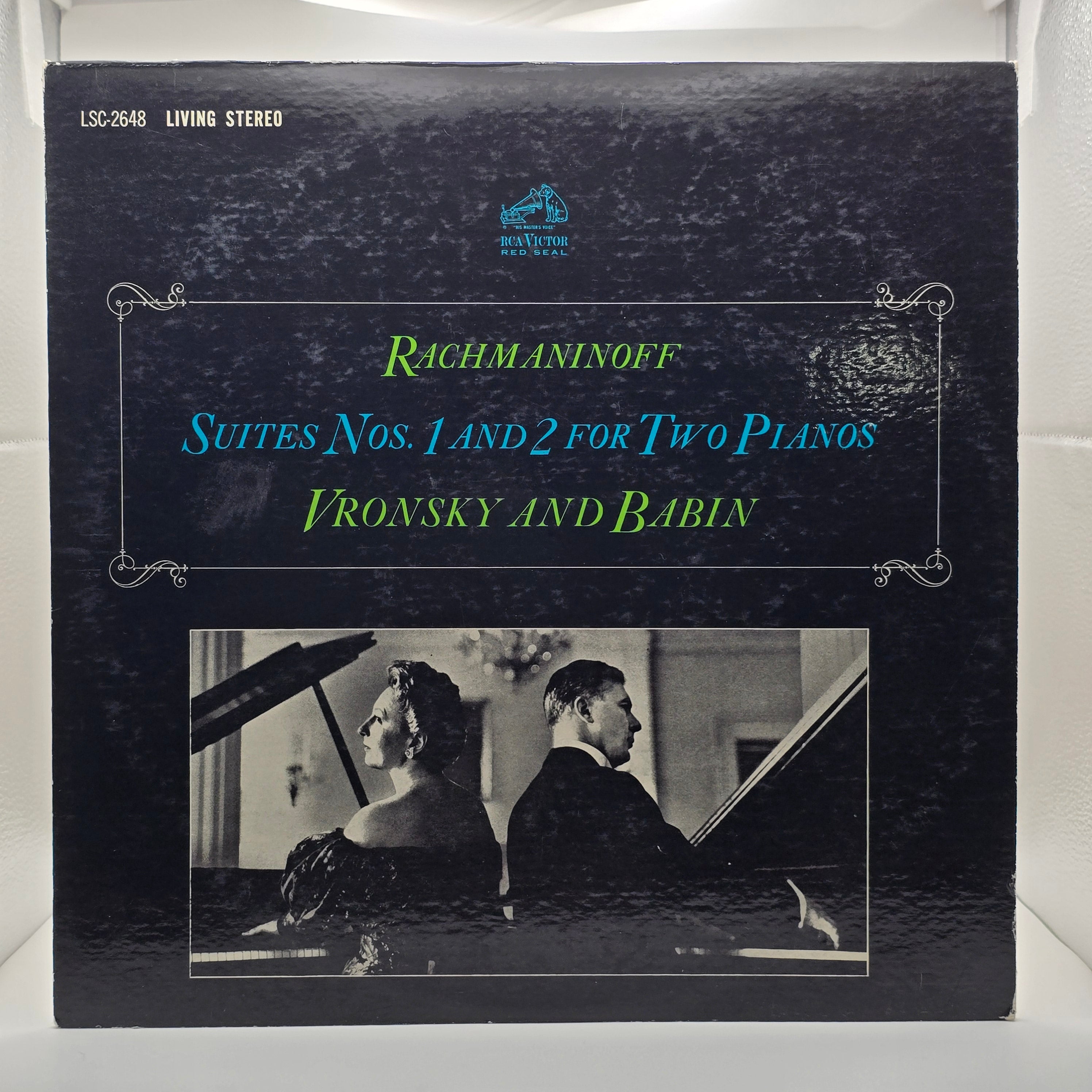 Rachmaninoff, Vronsky And Babin - Suites Nos. 1 And 2 For Two Pianos (LP) (Very Good (VG))
