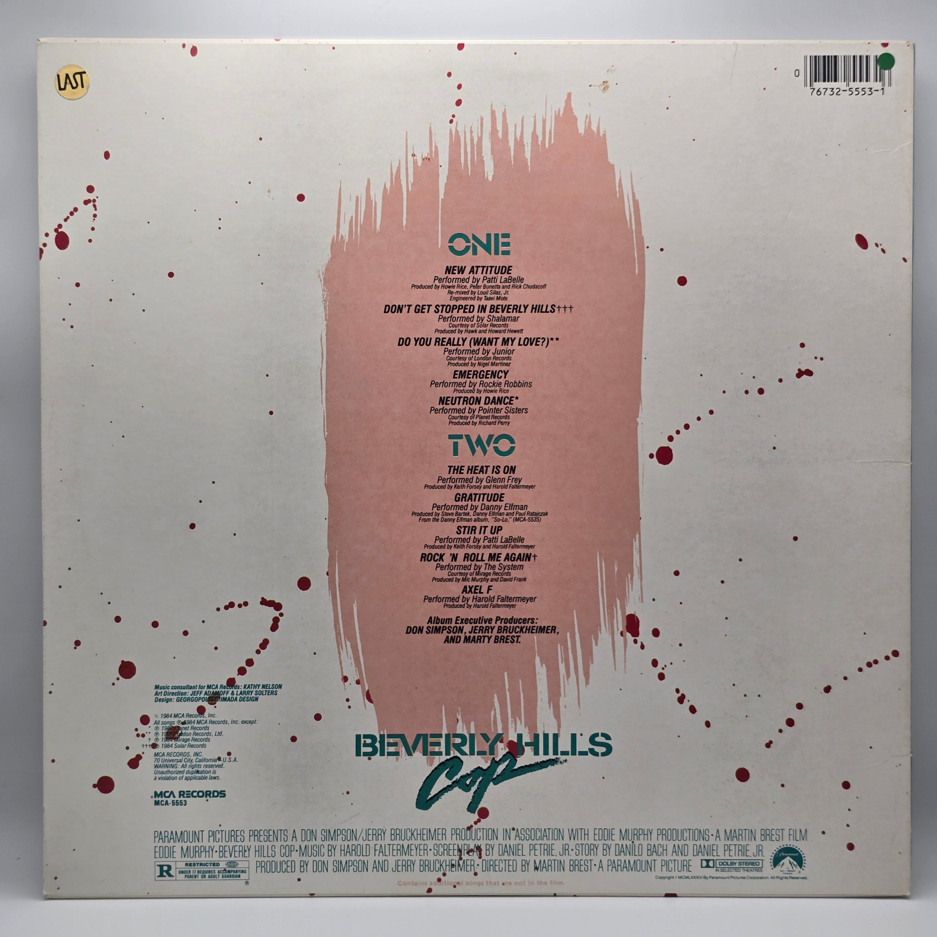 Various - Music From The Motion Picture Soundtrack - Beverly Hills Cop (LP) (Very Good Plus (VG+))