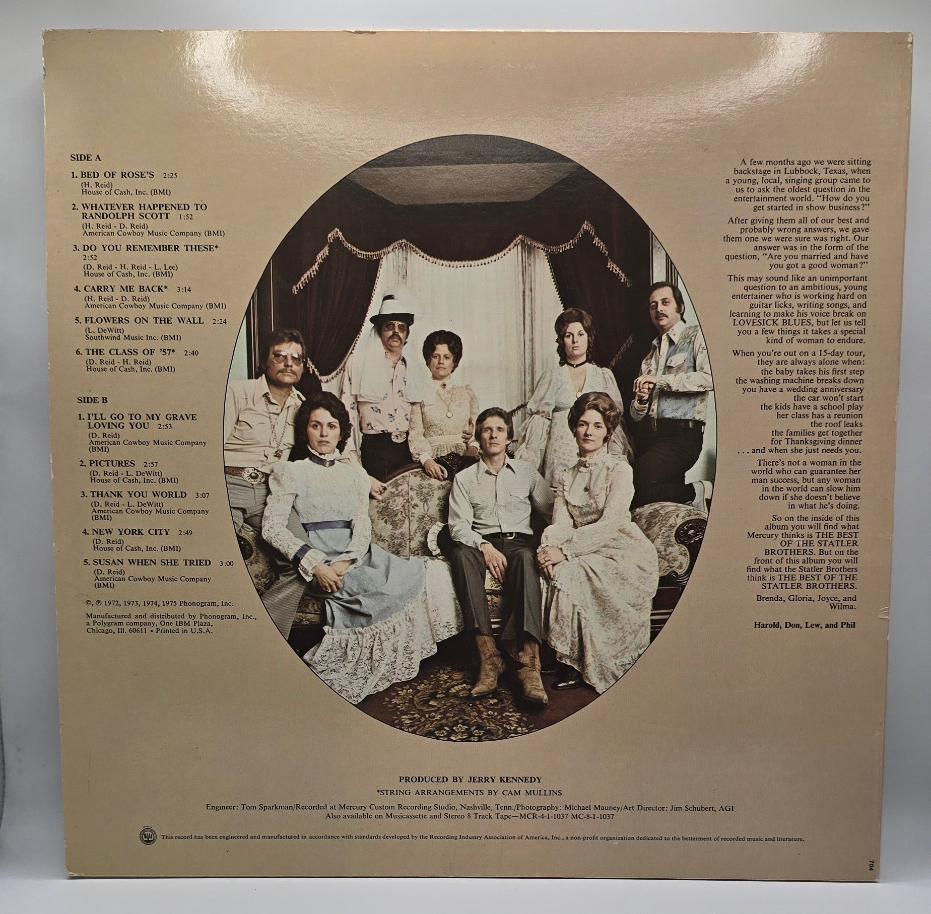 The Statler Brothers - The Best Of The Statler Brothers (LP) (Very Good Plus (VG+))