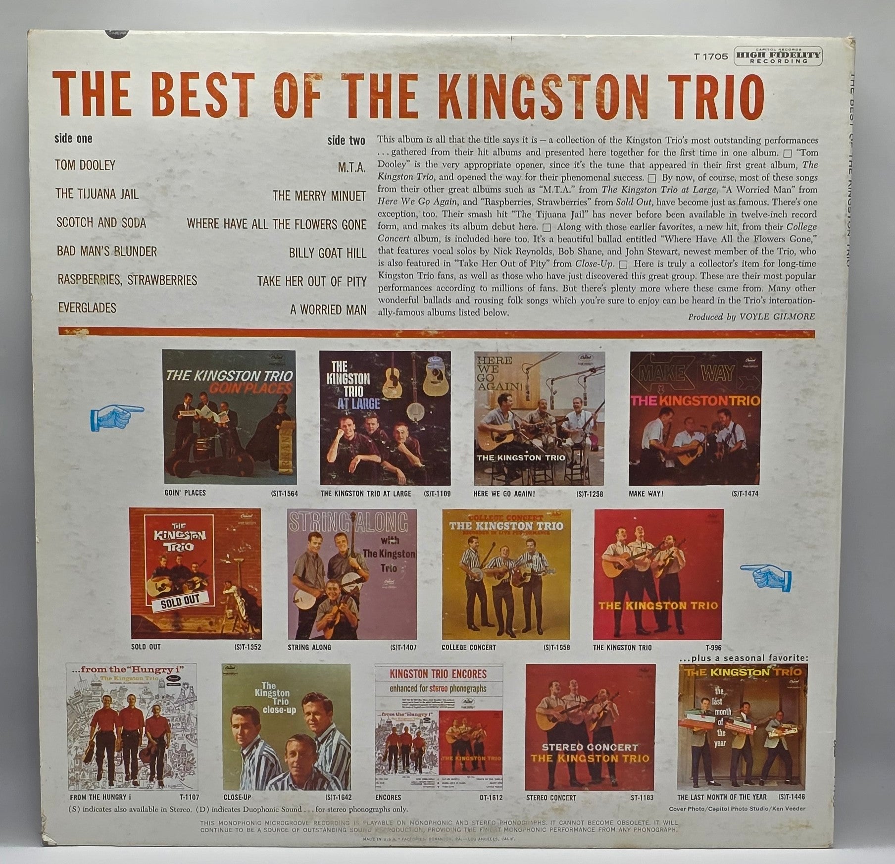 Kingston Trio - The Best Of The Kingston Trio (LP) (Very Good (VG))