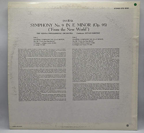 Antonín Dvořák / Wiener Philharmoniker / István Kertész - Symphony No.5 In E Minor, Op. 95, "From The New World" (LP) (Very Good Plus (VG+))