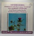 Mendelssohn*, Antal Dorati Conducting The London Symphony Orchestra - Symphony No. 3 In A Minor, Opus 56 ("Scotch") / The Hebrides Overture (LP) (Très bon état (VG+))