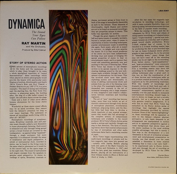 Ray Martin And His Orchestra : Dynamica (LP, Album)